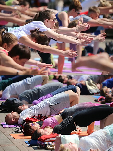 International Yoga Day in Minsk 