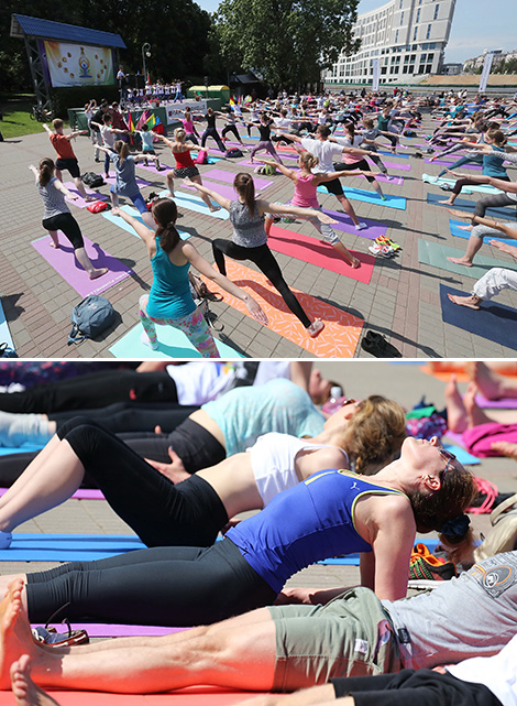 International Yoga Day in Minsk 
