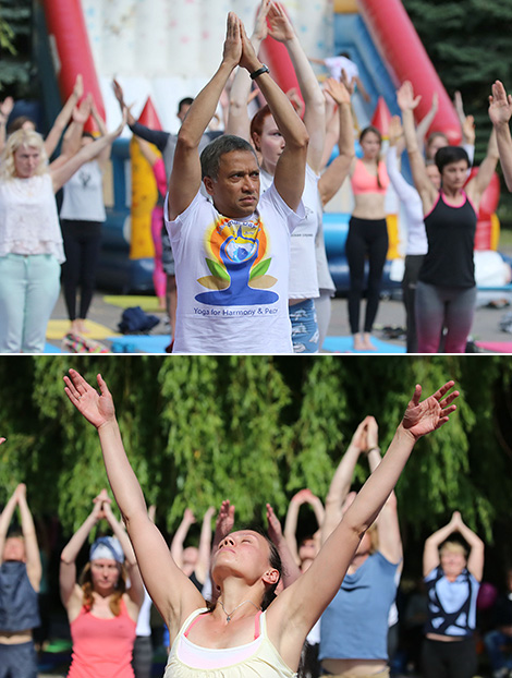 International Yoga Day in Minsk 