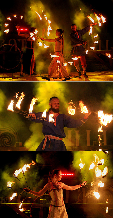 
Fire show at the Svyata Sontsa 2017 folk festival 