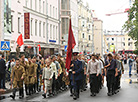 1944 partisans' parade reenactment in Minsk