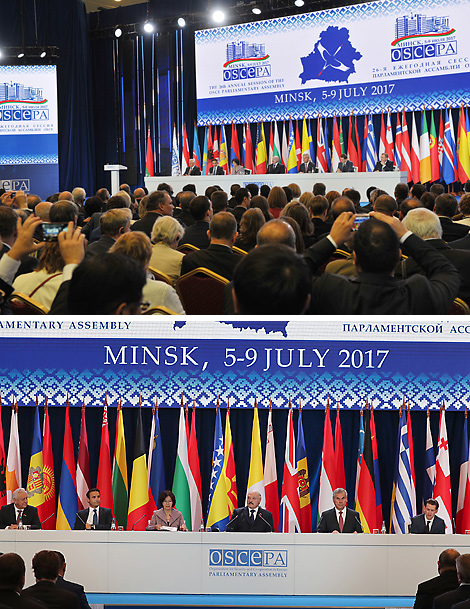 Пленарная пасяджэнне, прысвечанае ўрачыстаму адкрыццю ў Мінску 26-й штогадовай сесіі Парламенцкай асамблеі АБСЕ