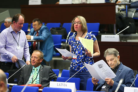 During the plenary session
