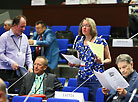 During the plenary session
