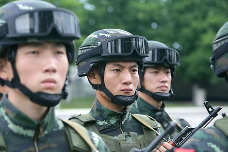 白中联合反恐演习