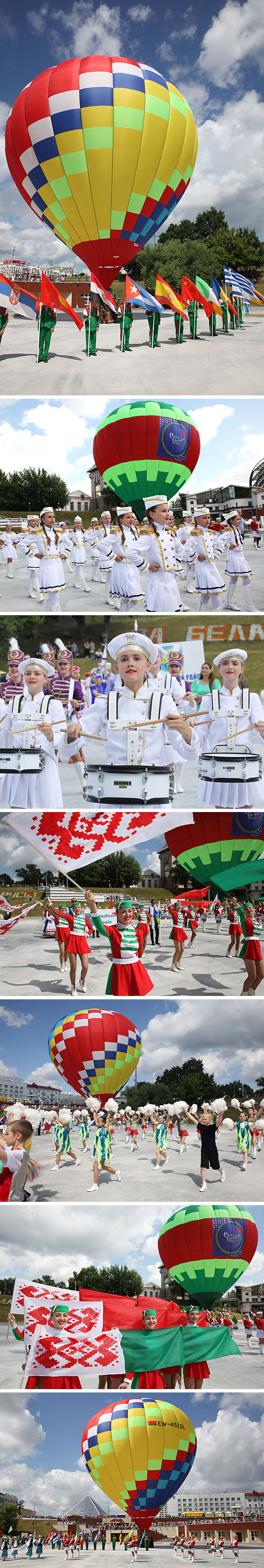 Сeremony of raising the flag of Slavianski Bazaar