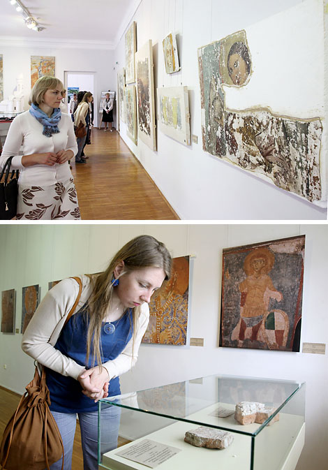 Mural paintings from Transfiguration Church on display at Slavianski Bazaar