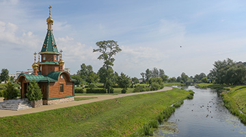 Часовня Святой Варвары на берегу реки Случь в Слуцке