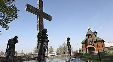 Памятник Великой Отечественной войны в агрогородке Тонеж