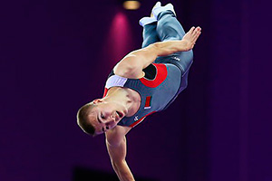 Vladislav Goncharov grabs two gold medals at European Trampoline Championships