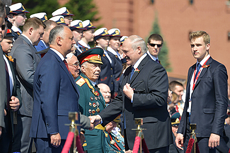 Lukashenko attending Victory parade in Red Square in Moscow
