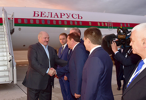 Lukashenko arrives in Russia on a working visit