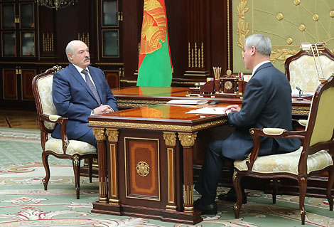 Lukashenko, Andreichenko discuss operation of House of Representatives