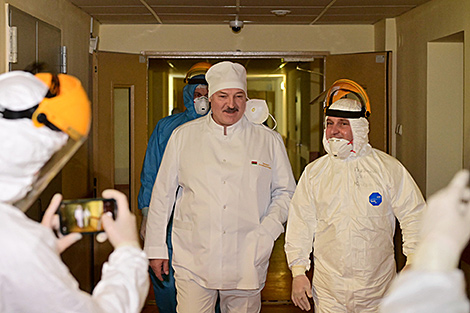 Lukashenko visits Minsk City Clinical Hospital No. 6