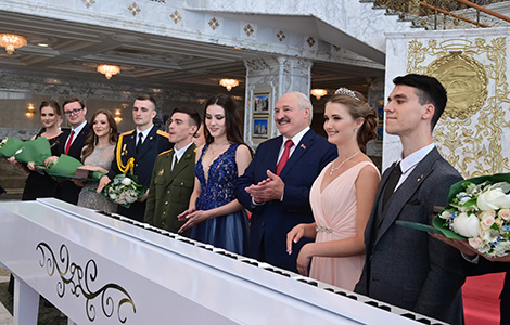 Lukashenko opens national ball of university graduates