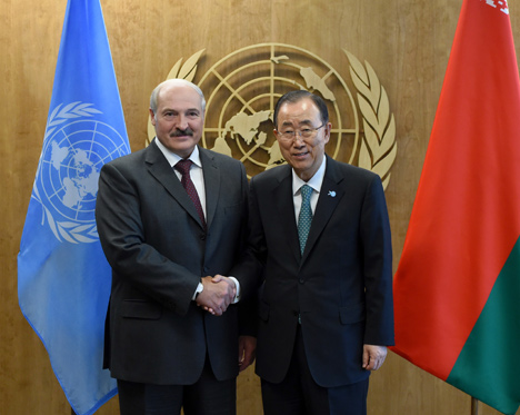 Ban Ki-moon thanks Lukashenko for constructive role in resolving Ukraine conflict