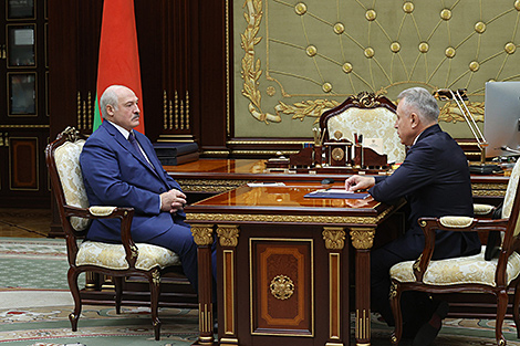 Lukashenko meets with FTUB Chairman Mikhail Orda