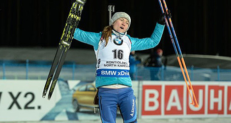 Domracheva skis to Kontiolahti Sprint win