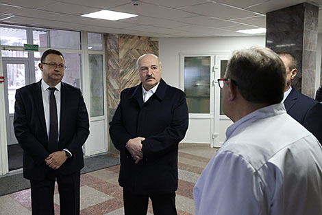Lukashenko visits Mogilev Oblast Hospital