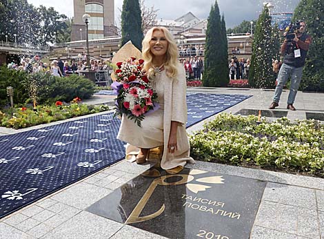 Taisia Povaliy’s star unveiled on Walk of Fame in Vitebsk