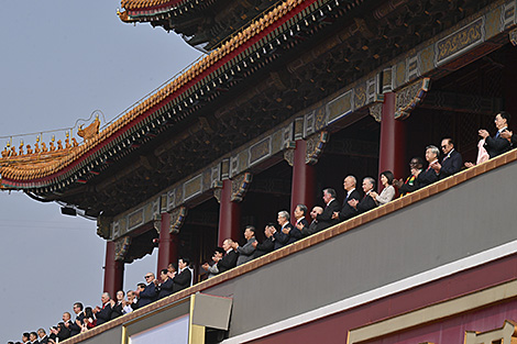 Lukashenko attends military parade in Beijing