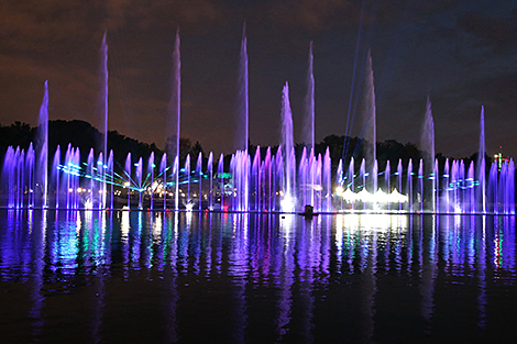 Lukashenko, Gref inaugurate unique musical fountain in Minsk