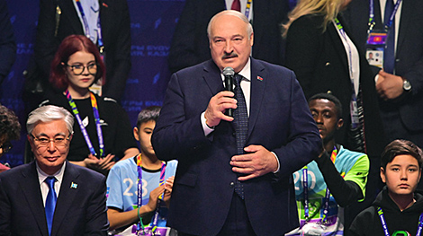 Lukashenko, Putin, Tokayev visit Games of Future opening ceremony in Kazan