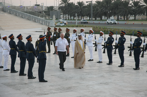 Belarus president lays wreath in Abu Dhabi memorial