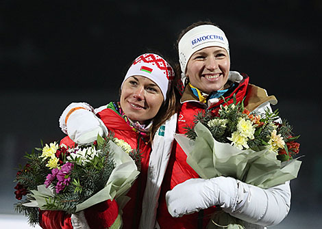 Domracheva, Skardino bid farewell to biathlon at Raubichi