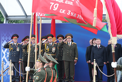 Army parade in Minsk in honor of Independence Day