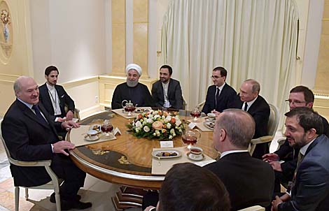 Belarus president taking part in informal meeting with presidents of Russia, Iran, Turkey