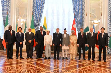 Lukashenko receives credentials of foreign ambassadors