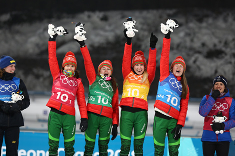 Belarus win Women’s Relay in PyeongChang