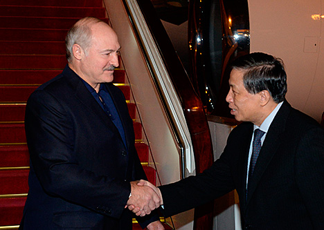 Belarus president arrives in China on state visit