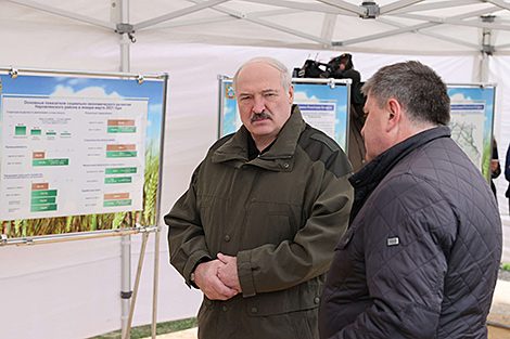 Lukashenko visits Chernobyl-affected areas
