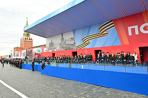 Lukashenko attends Victory Day parade in Red Square in Moscow
