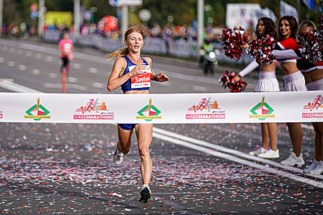Belarus’ Nina Savina wins Minsk Half Marathon 2019