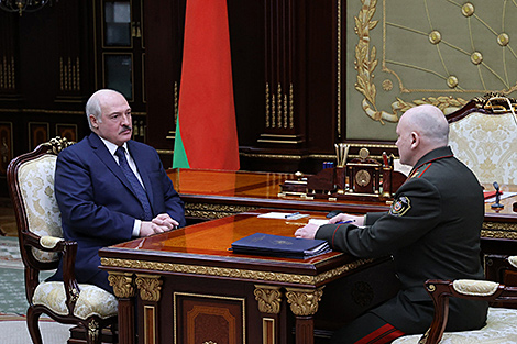 Lukashenko meets with KGB chairman