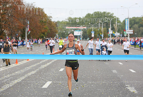 Belarus’ Olga Mazurenok wins Minsk Half Marathon 2016 with new record