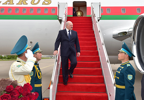 Lukashenko arrives in Kazakhstan on working visit