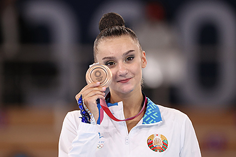 Tokyo 2020: Belarus’ Harnasko wins bronze in Rhythmic Individual All-Around