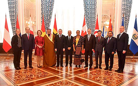 Lukashenko receives credentials of 10 foreign ambassadors