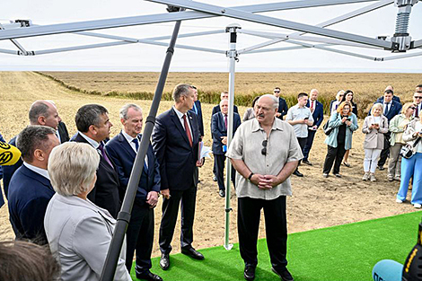 Lukashenko urges to produce new farm machines Lukashenko urges to produce new farm machines