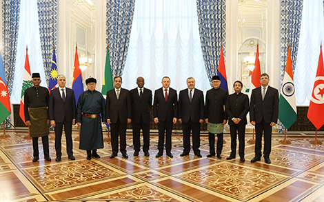 Lukashenko receives credentials from nine ambassadors