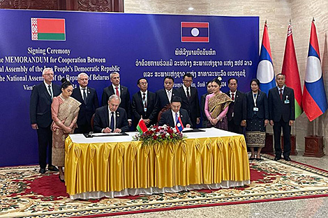 Parliaments of Belarus, Laos sign memorandum for cooperation