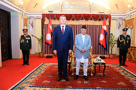 Belarusian ambassador presents credentials to president of Nepal