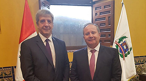 Belarus ambassador presents copy of credentials to Peruvian secretary general of foreign affairs