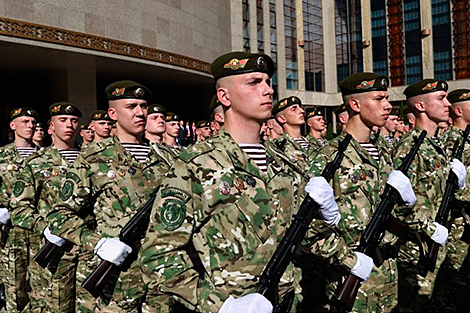 Belarusian military swear oath of loyalty to nation, president