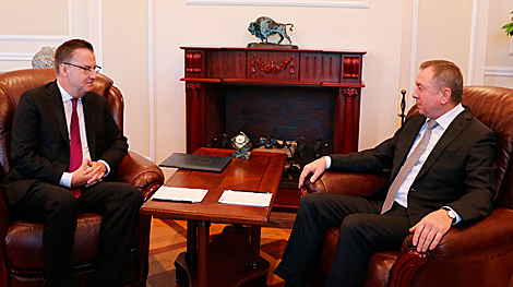 Makei meets with new head of EU Delegation, hails achievements in Minsk-Brussels dialogue