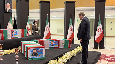 Belarusian FM attends official ceremony honoring President Ebrahim Raisi and his delegation in Tehran